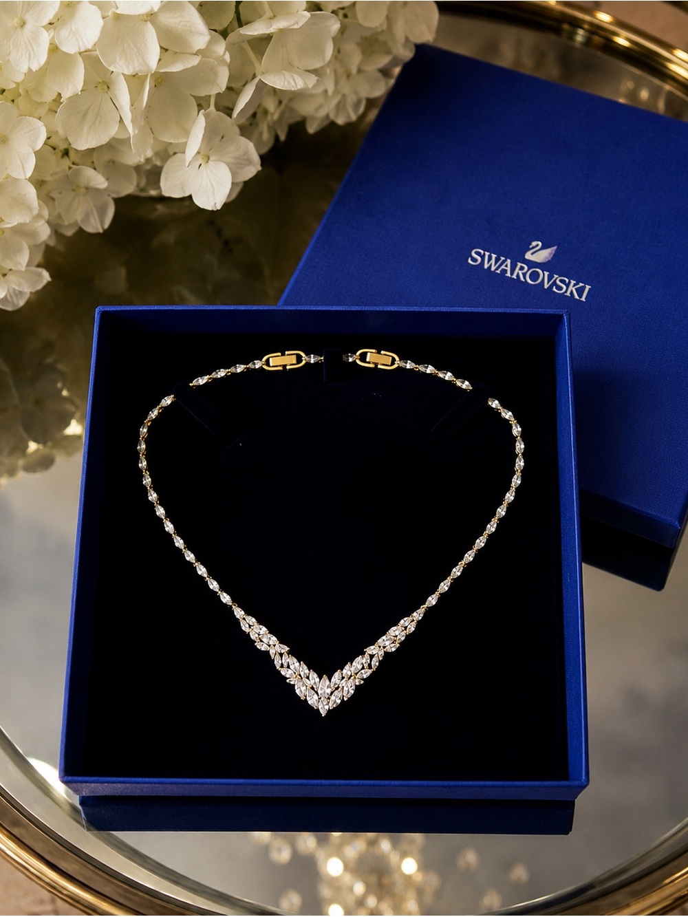 Authentic Swarovski Crystal statement necklace